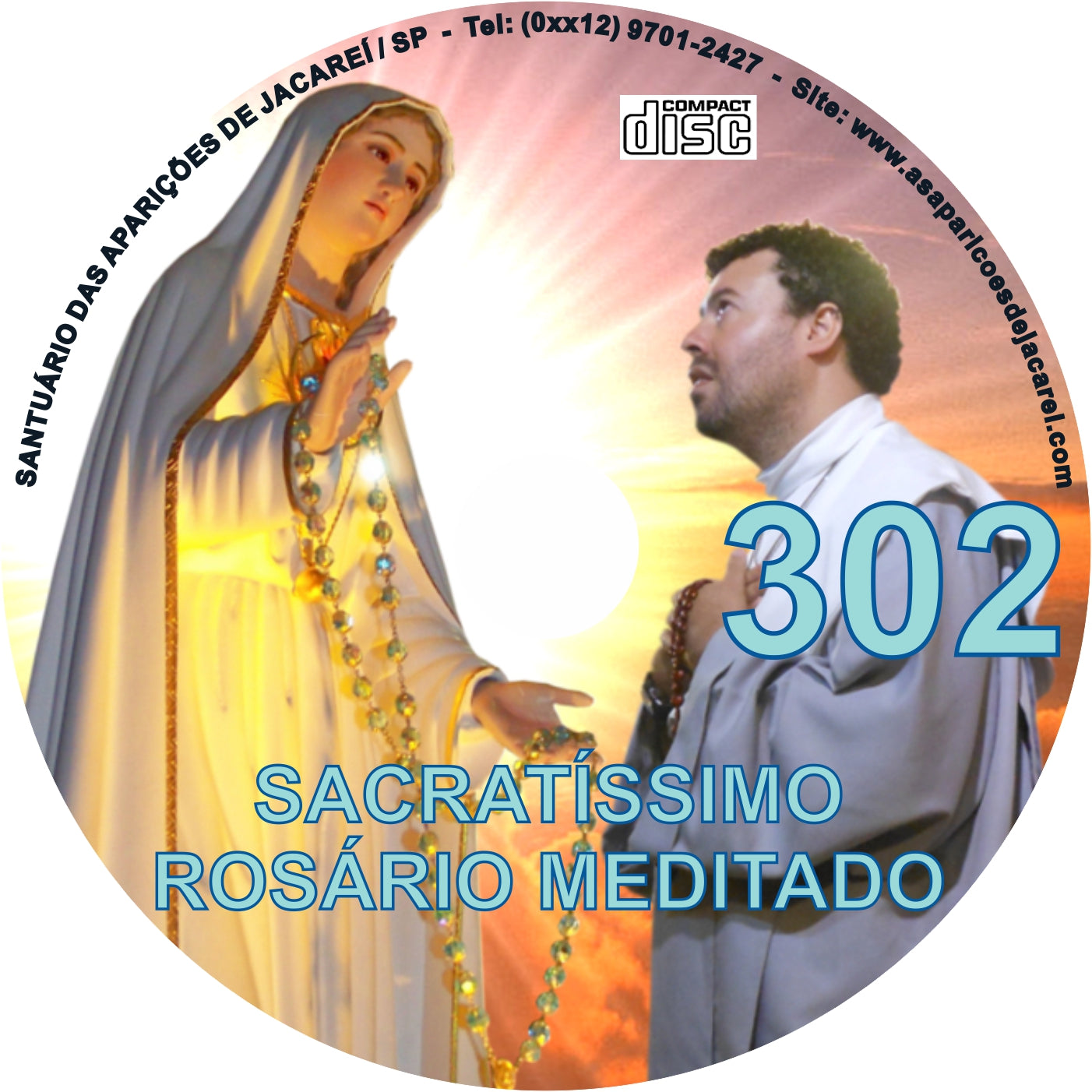 CD Rosário Meditado 302 CD Rosário Meditado 302